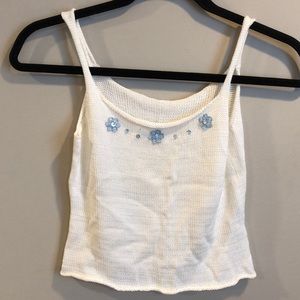 RARE New E.L.S.Y White Knit Tank Sz 34